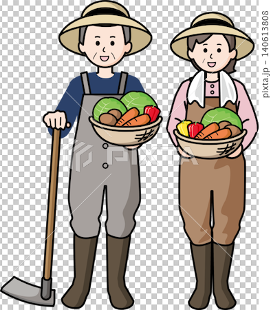 Senior farmers: men and women Senior farmers: men and women 140613808