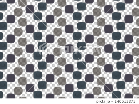 Hand-drawn | Nuance Square | Scandinavian Style | Chic Monotone Seamless Pattern [PNG] 140613873
