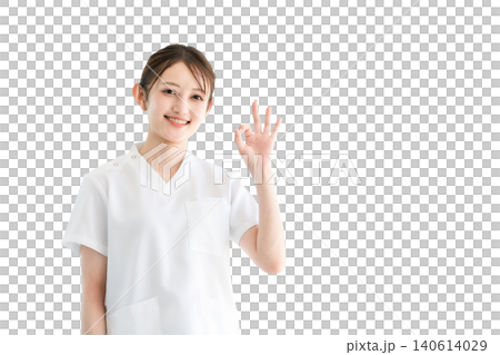 Young Asian women in scrubs, such as doctors, nurses, caregivers, and emergency physicians (OK, nice) Young Asian women in scrubs, such as doctors, nurses, caregivers, and emergency physicians (OK, nice) 140614029