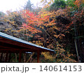 紅葉に包まれた東屋 140614153