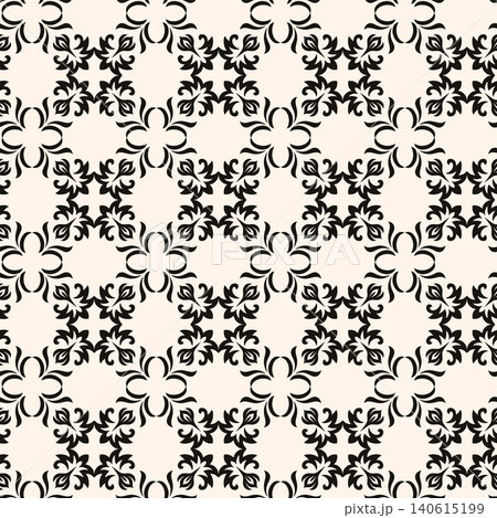 Abstract simple floral gothic style seamless pattern. Elegant minimal monochrome stylish background. Perfect for textile, wallpaper and fabrics. Abstract simple floral gothic style seamless pattern. Elegant minimal monochrome stylish background. Perfect for textile, wallpaper and fabrics. 140615199
