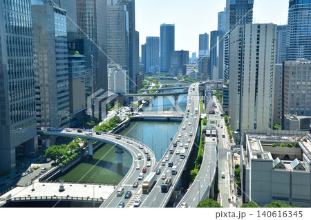都市風景 大阪 中之島 堂島浜 都市風景 大阪 中之島 堂島浜 140616345