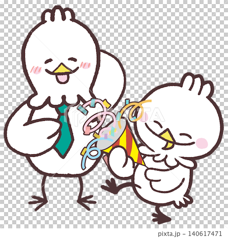 領帶上的白鳥，一幅慶祝的白鳥插圖 140617471