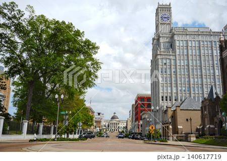 Lamar Life Building Art Deco Skyscraper on Downtown Jackson Mississippi Street Lamar Life Building Art Deco Skyscraper on Downtown Jackson Mississippi Street 140617719