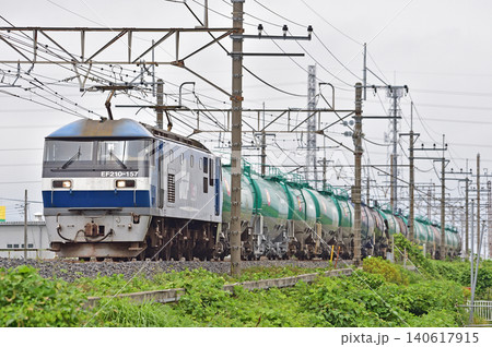武蔵野線 南越谷-東川口 JR貨物 EF210-157(吹田) 武蔵野線 南越谷-東川口 JR貨物 EF210-157(吹田) 140617915