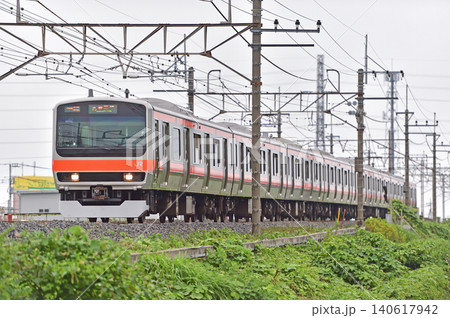武蔵野線　南越谷－東川口　JR東日本　E231系0番台　MU12編成（幕張） 140617942
