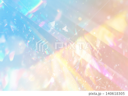キラキラと輝くプリズムライト背景 140618305
