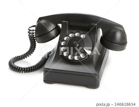 old telephone with rotary dial old telephone with rotary dial 140618634