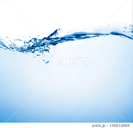 Water wave on white background Water wave on white background 140618866
