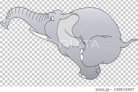 Hand-drawn animal illustration ☆ Elephant Hand-drawn animal illustration ☆ Elephant 140618897