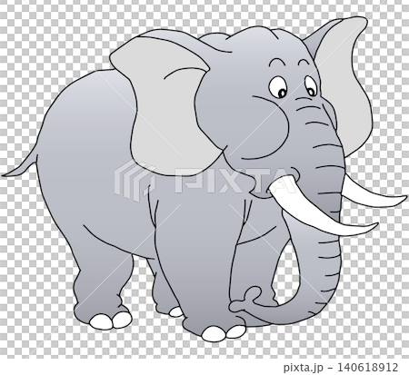 手繪動物插畫 ☆ 大象 手繪動物插畫 ☆ 大象 140618912