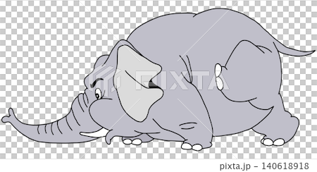 手繪動物插畫 ☆ 大象 手繪動物插畫 ☆ 大象 140618918