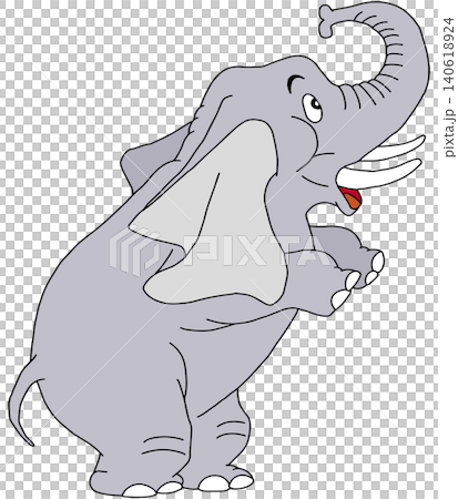 Hand-drawn animal illustration ☆ Elephant Hand-drawn animal illustration ☆ Elephant 140618924