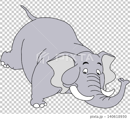 手繪動物插畫 ☆ 大象 140618930