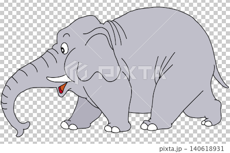 手繪動物插畫 ☆ 大象 手繪動物插畫 ☆ 大象 140618931