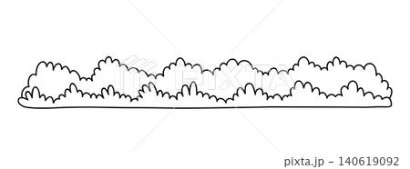 Bushes isolated on a white background 140619092
