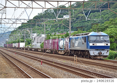 東海道本線　二宮－大磯　JR貨物　EF210-1（岡山） 140619316