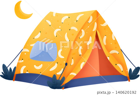 Cute Pattern Camping Tent Illustration Cute Pattern Camping Tent Illustration 140620192