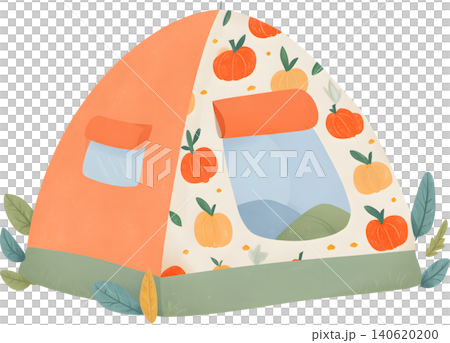 Cute Pattern Camping Tent Illustration Cute Pattern Camping Tent Illustration 140620200