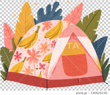 Cute Pattern Camping Tent Illustration Cute Pattern Camping Tent Illustration 140620230