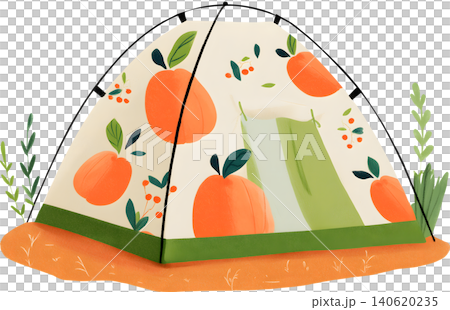 Cute Pattern Camping Tent Illustration Cute Pattern Camping Tent Illustration 140620235