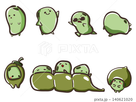 枝豆のイラスト 140621020