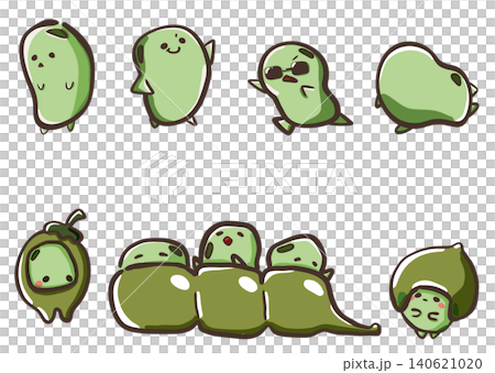 枝豆のイラスト 140621020