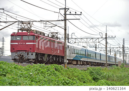 武蔵野線　南越谷－東川口　JR東日本　EF81-139＋E257系2500番台　NC-32編成 140621164