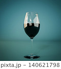 glass of wine isolated on blue background 140621798