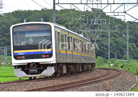 総武本線 物井-佐倉 JR東日本 209系 C432編成(幕張) 総武本線 物井-佐倉 JR東日本 209系 C432編成(幕張) 140621864