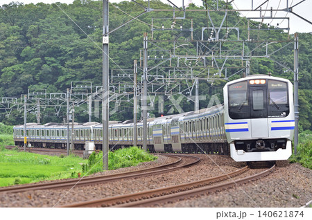 総武本線 物井-佐倉 JR東日本 E217系 Y-24編成(鎌倉) 総武本線 物井-佐倉 JR東日本 E217系 Y-24編成(鎌倉) 140621874