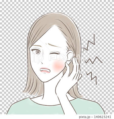 歯が痛くて困っている女性 歯が痛くて困っている女性 140623241
