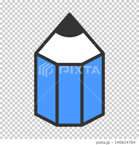 Pencil icon (elementary school stationery) 140624764