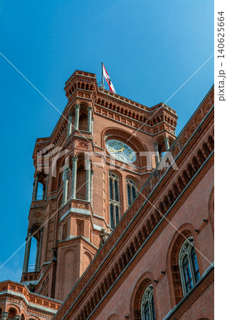 Rotes Rathaus Clock Tower Detail Rotes Rathaus Clock Tower Detail 140625664