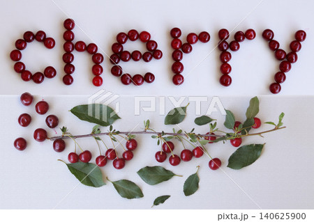 red currant with leaves on white background red currant with leaves on white background 140625900