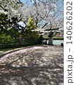 春の夜宮公園　桜並木入口の待ち合わせ広場（イラスト風） 140626202