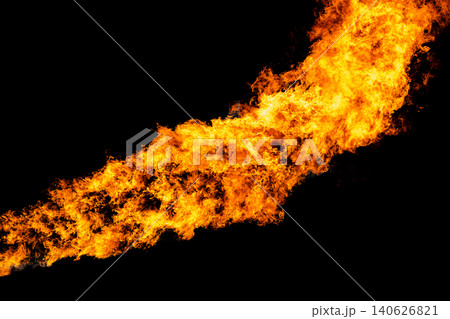 Abstract fire flames isolated on a black background. 140626821