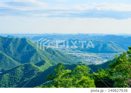 白山頂上からの景色 白山頂上からの景色 140627636