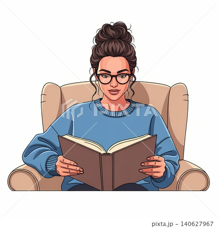 Book Reviewer Influencer with Novel Book Reviewer Influencer with Novel 140627967