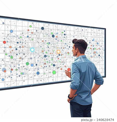 Data Scientist Visualizing Network Data Scientist Visualizing Network 140628474