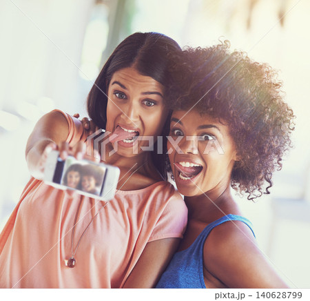 Phone screen, friends and crazy selfie in city for travel, fun or bonding with vacation memory. Smartphone, photography or women outdoor for social media, adventure or tongue out profile picture Phone screen, friends and crazy selfie in city for travel, fun or bonding with vacation memory. Smartphone, photography or women outdoor for social media, adventure or tongue out profile picture 140628799