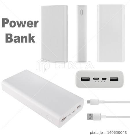 Power Bank, portable charger for phone, tablet, collage 140630048