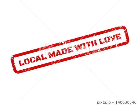 Red grunge rubber stamp highlighting locally made products crafted with passion and care from a small business Red grunge rubber stamp highlighting locally made products crafted with passion and care from a small business 140630346