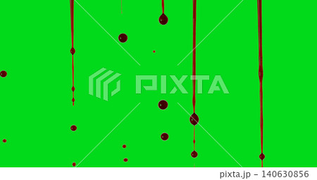 Realistic red blood drips and falling droplets isolated on green screen. Chroma key footage suitable for horror scenes, visual effects, compositing and video editing projects. Realistic red blood drips and falling droplets isolated on green screen. Chroma key footage suitable for horror scenes, visual effects, compositing and video editing projects. 140630856