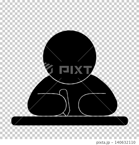 一個人學習的象形圖 一個人學習的象形圖 140632110