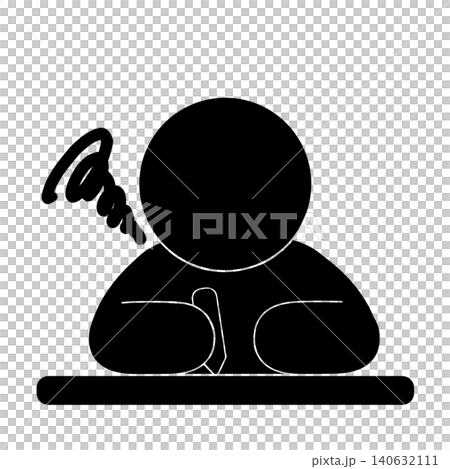 Pictogram of a person studying Pictogram of a person studying 140632111
