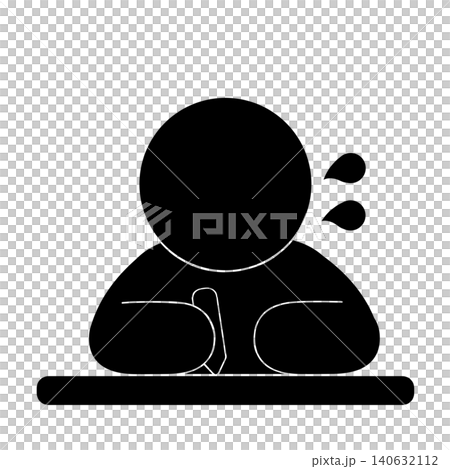 一個人學習的象形圖 一個人學習的象形圖 140632112