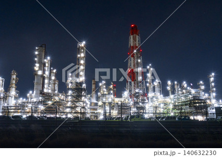 鹿嶋工場地帯の夜景 3 140632230