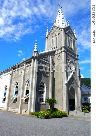 天草諸島崎津の町並み　崎津教会 140632853