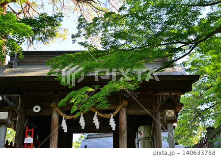 新緑の頃　唐沢山神社　栃木県佐野市 140633788